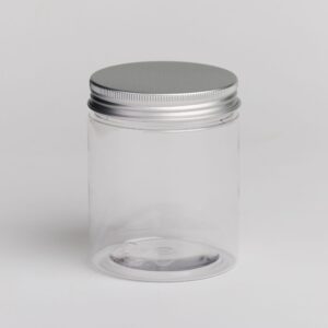 48 x PET588 250ml PET jar with aluminium screw lid 71x85mm (£0.71 per tin)