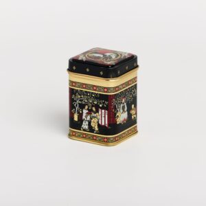 24 x BJ387 Black Jap Tin square 25g with slip lid 44x44x64mm (£0.50 Per Tin)