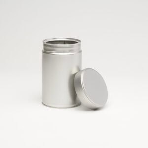 12 x PL852 Silver Round Tin with Screw lid 90 x142mm (£1.89 Per Tin)