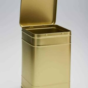 6 x GD439 Gold Design square 5 lb Tin with hinged lid 165x165x255mm (£6.15 Per Tin)