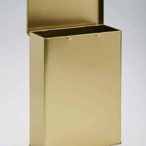 6 x GD437 Gold Design 2.5 lb Rectangular Tin with hinged lid 191x87x255mm (£4.99 Per Tin)