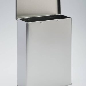 6 x PL403 Plain silver rectangular 2.5lb tin with hinged lid 191x87x255 (£5.04 Per Tin)