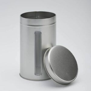 6 x WIN905 1lb Round Window Tin with slip lid 107x178mm (£2.68 Per Tin)