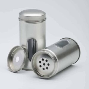 24 x WIN890 Window Spice tin with spreader and slip lid 50x105 (£0.87 Per Tin)