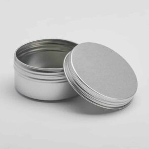 48 x AL559 75ml Aluminium tin with screwlid and EPE liner 68x35mm (£0.53p per tin)
