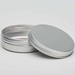 48 x AL564 100/125ml Aluminium tin with screwlid and EPE liner 83x27mm (£0.46p per tin)