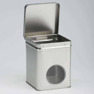 12 x WIN914 Square Window tin Large 200g 88x88x115mm (£1.60 Per Tin)