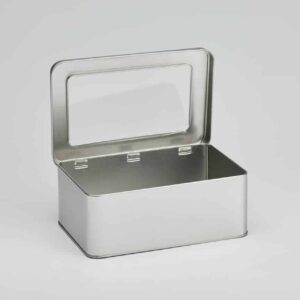 6 x WIN915 Rectangular biscuit tin with slip lid 192x127x75mm (£2.90 Per Tin)