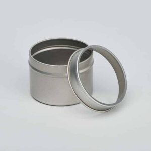 24 x WIN891 Round Window tin with slip lid Small 60x45mm (£0.70 Per Tin)